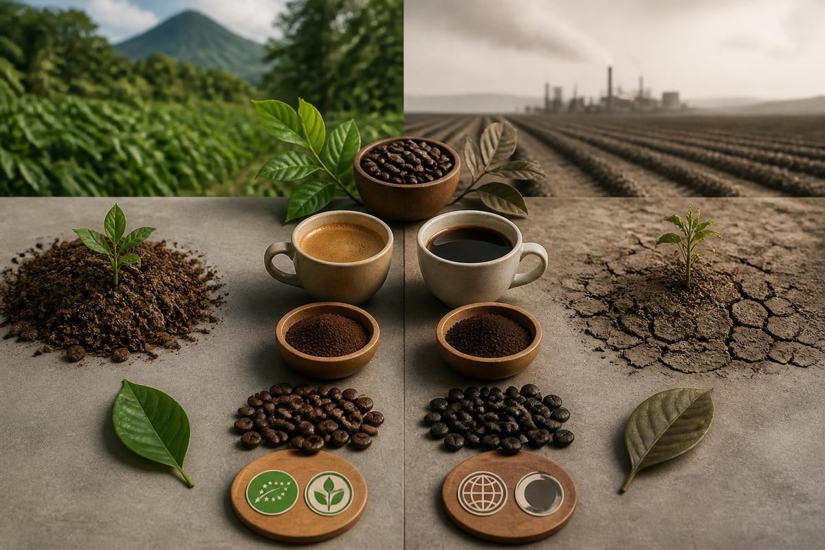 Comparaison café bio et conventionnel