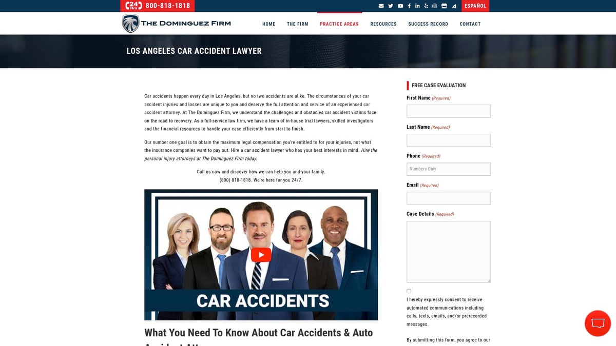 7 Top Car Accident Lawyer Picks for 2025 - The Dominguez Firm