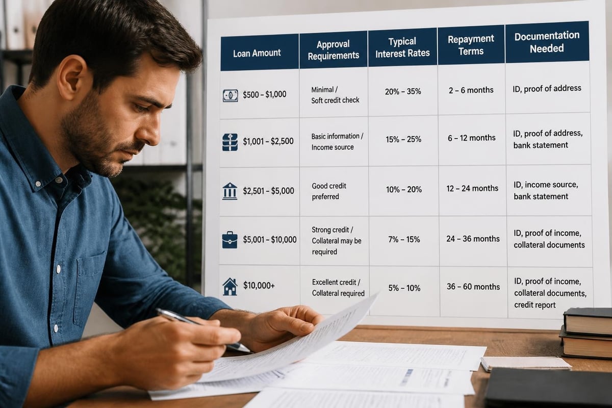 Loan amount comparison chart