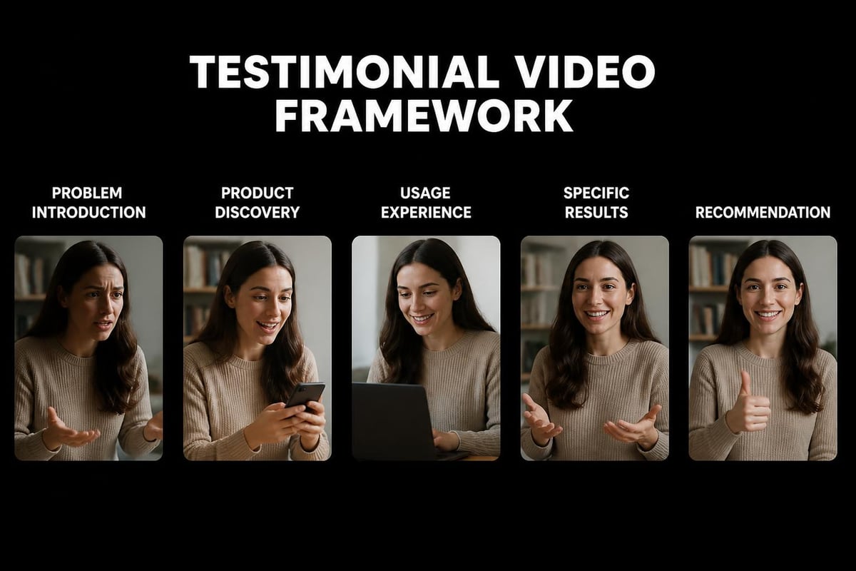 Customer testimonial video structure