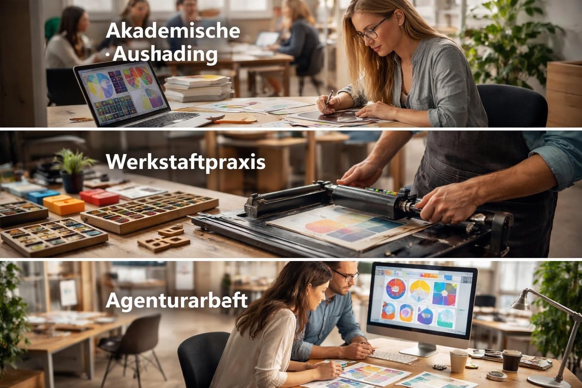 Grafikdesign-Ausbildung und Werkstätten