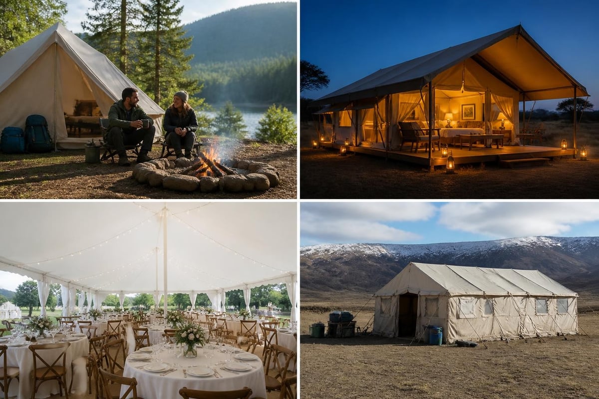 Canvas tent applications