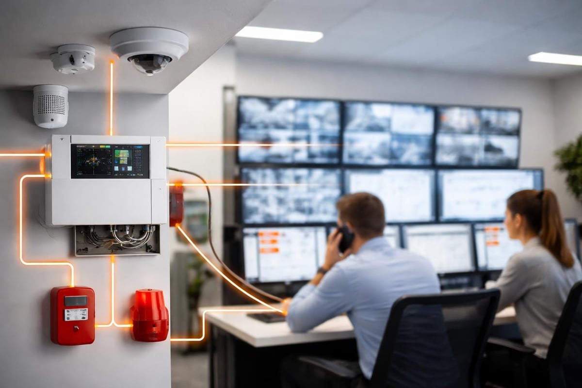 Fire security system component integration