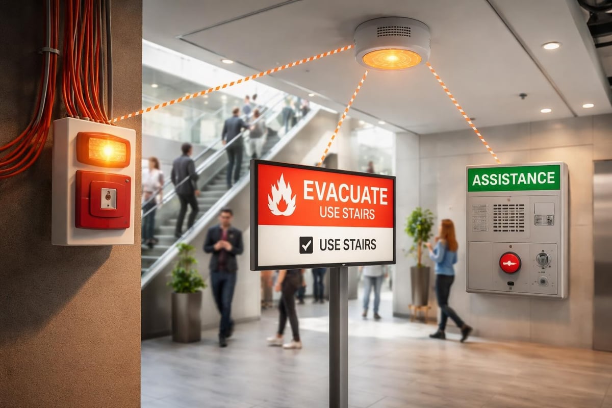 Emergency evacuation communication flow