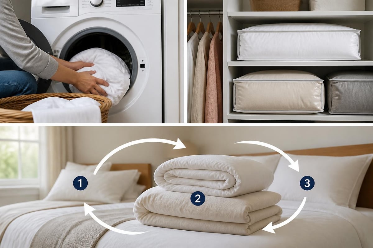 Bedding care routine