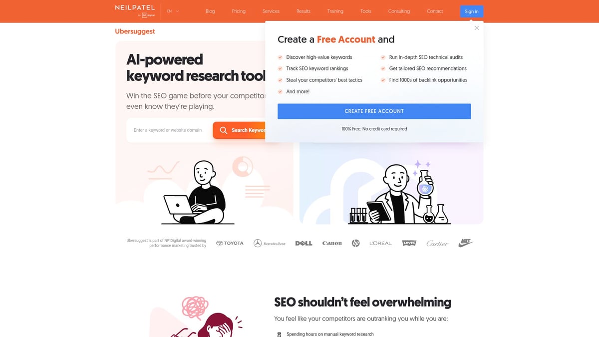 8 Outils De Mots Clés Incontournables Pour Booster Votre SEO 2025 - Ubersuggest