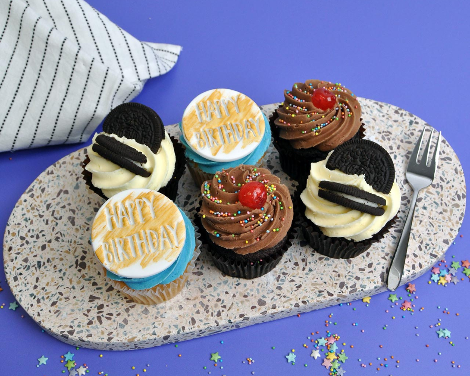 Birthday Boy Cupcake Selection