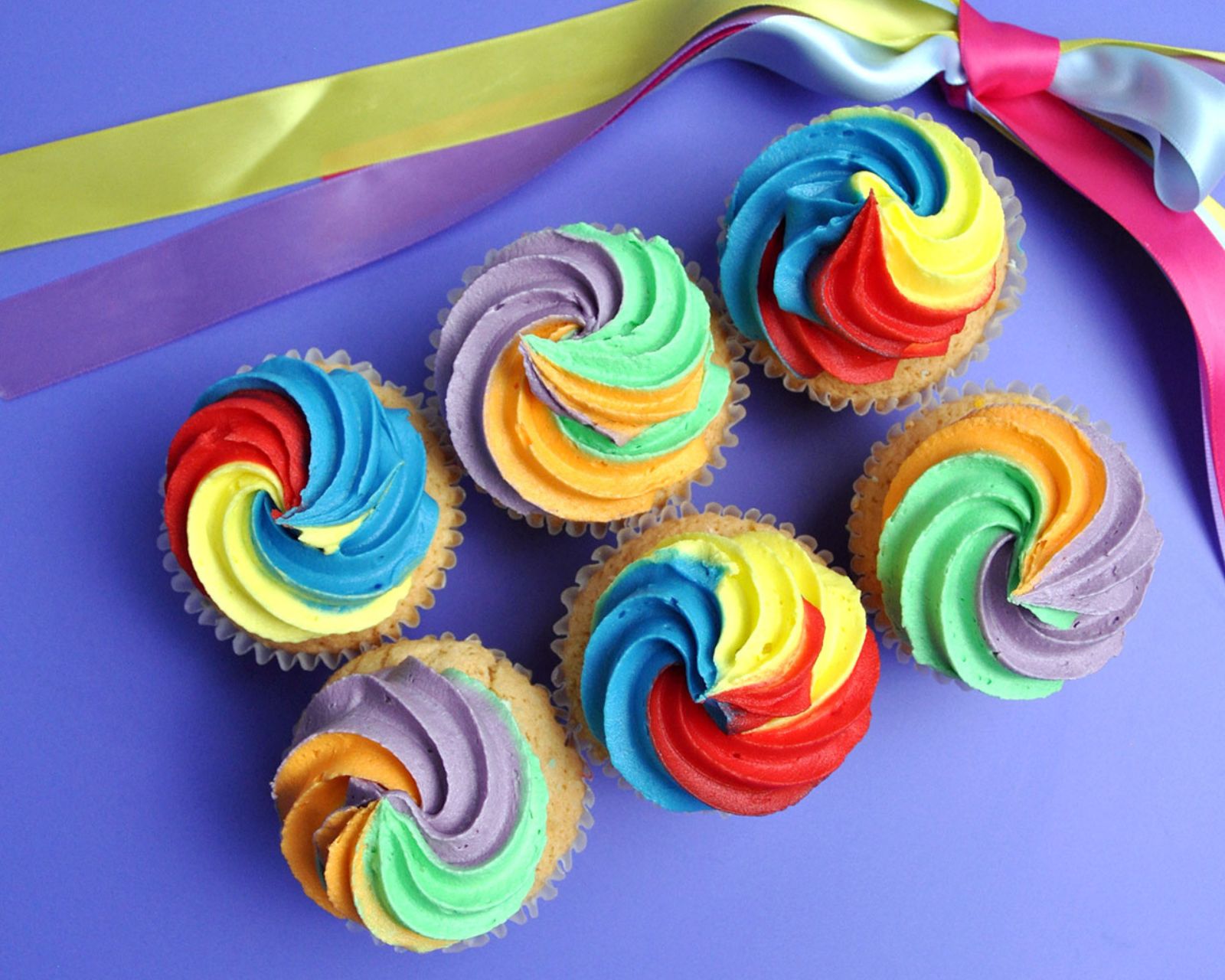 Rainbow Pride Cupcakes