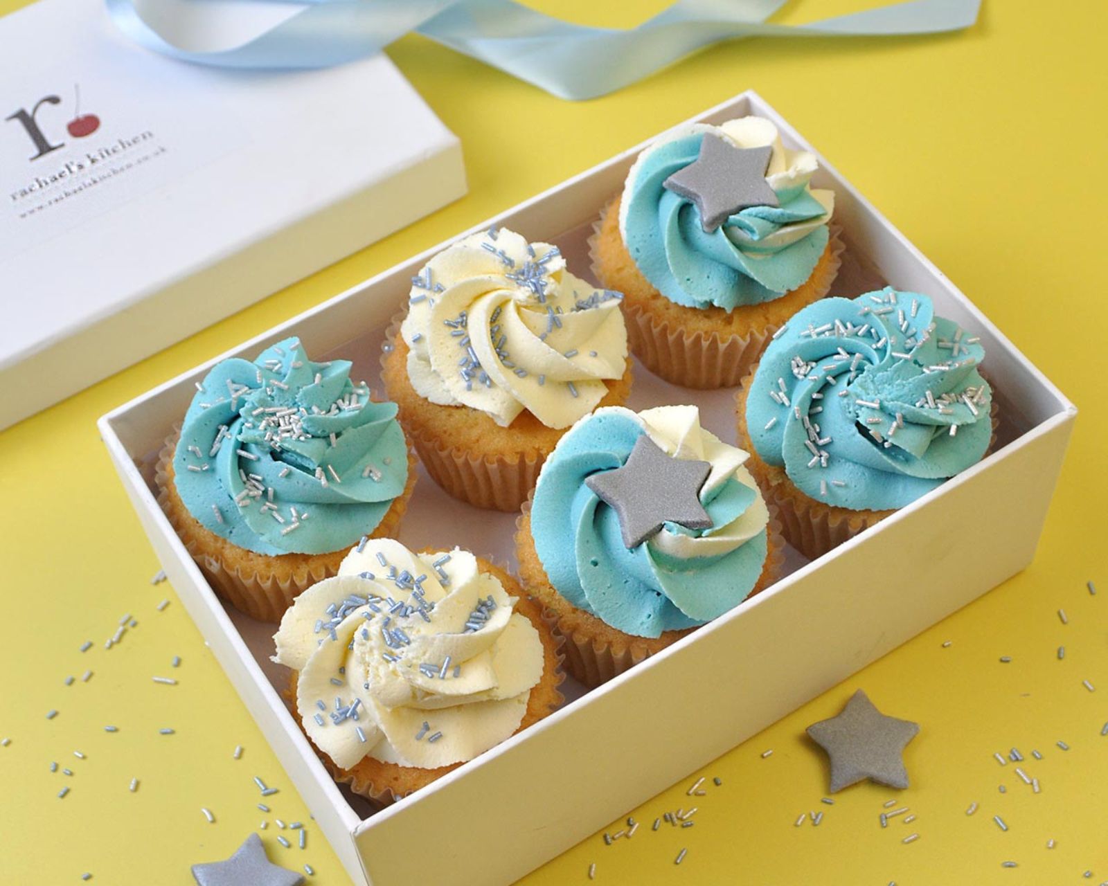Blue Birthday Gluten Free Cupcake Selection