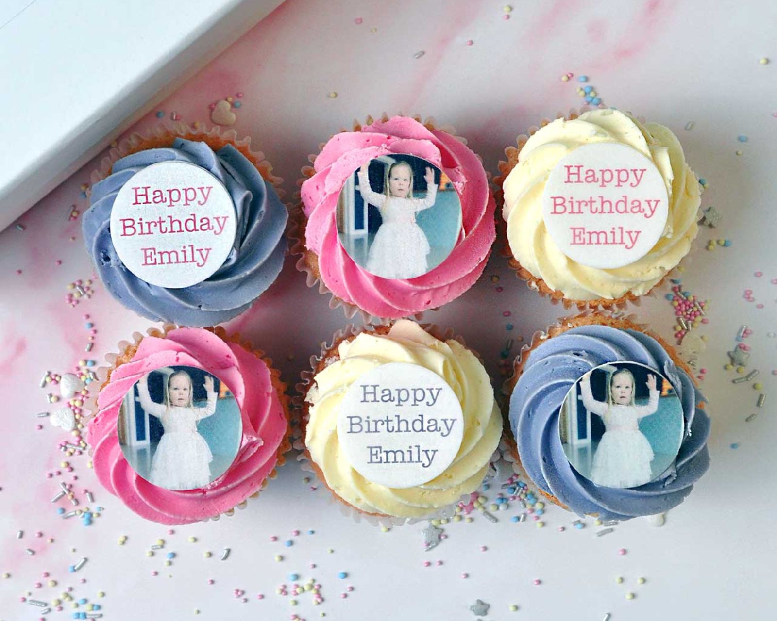 Photo and Message Cupcakes - Gluten Free