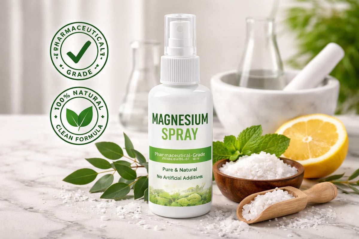 Nuvo Wellness ultra-pure magnesium oil product