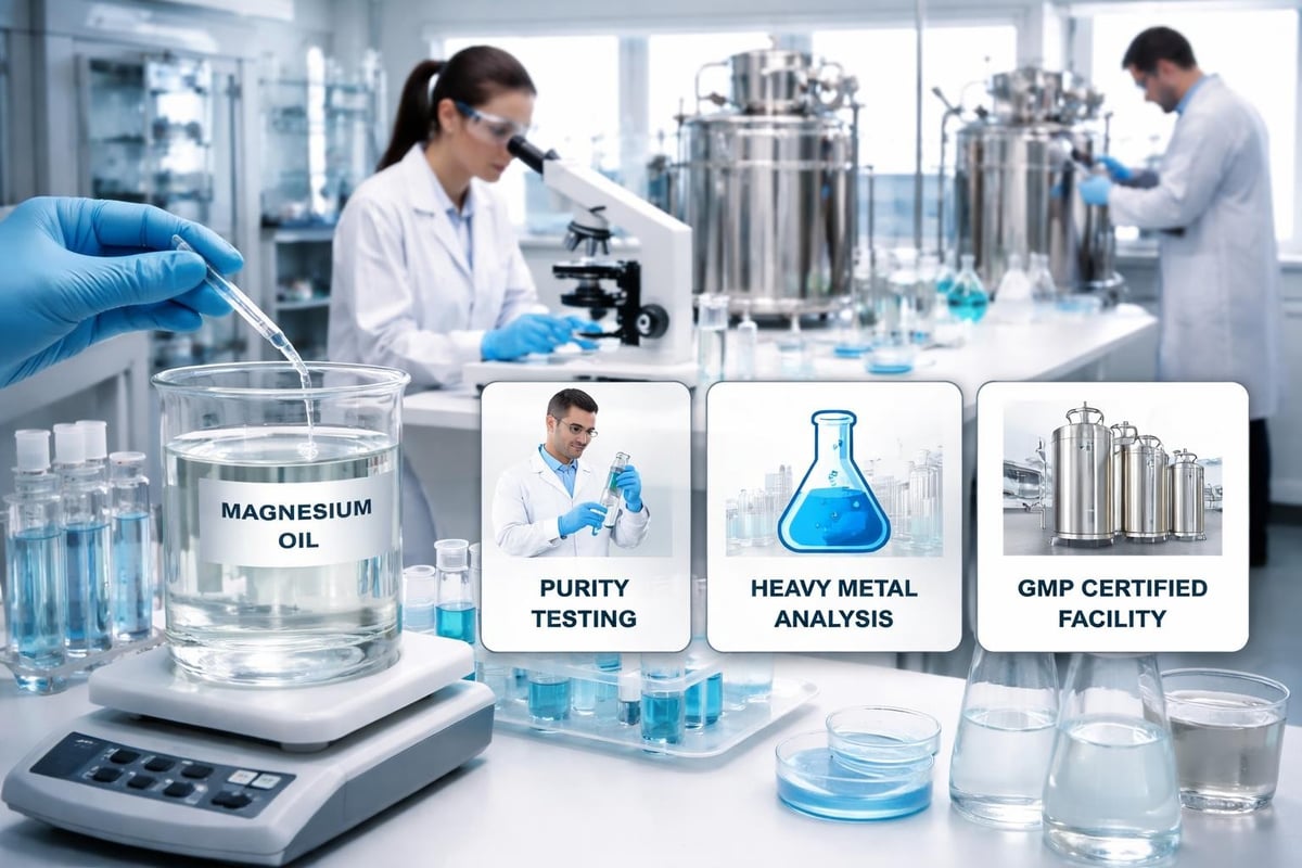 Quality testing of magnesium oil