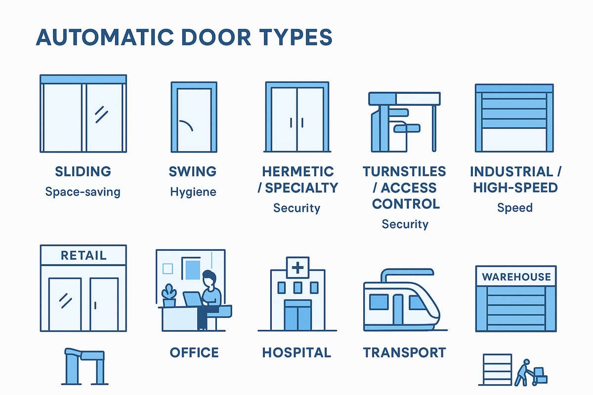 Types of Automatic Doors & Their Applications