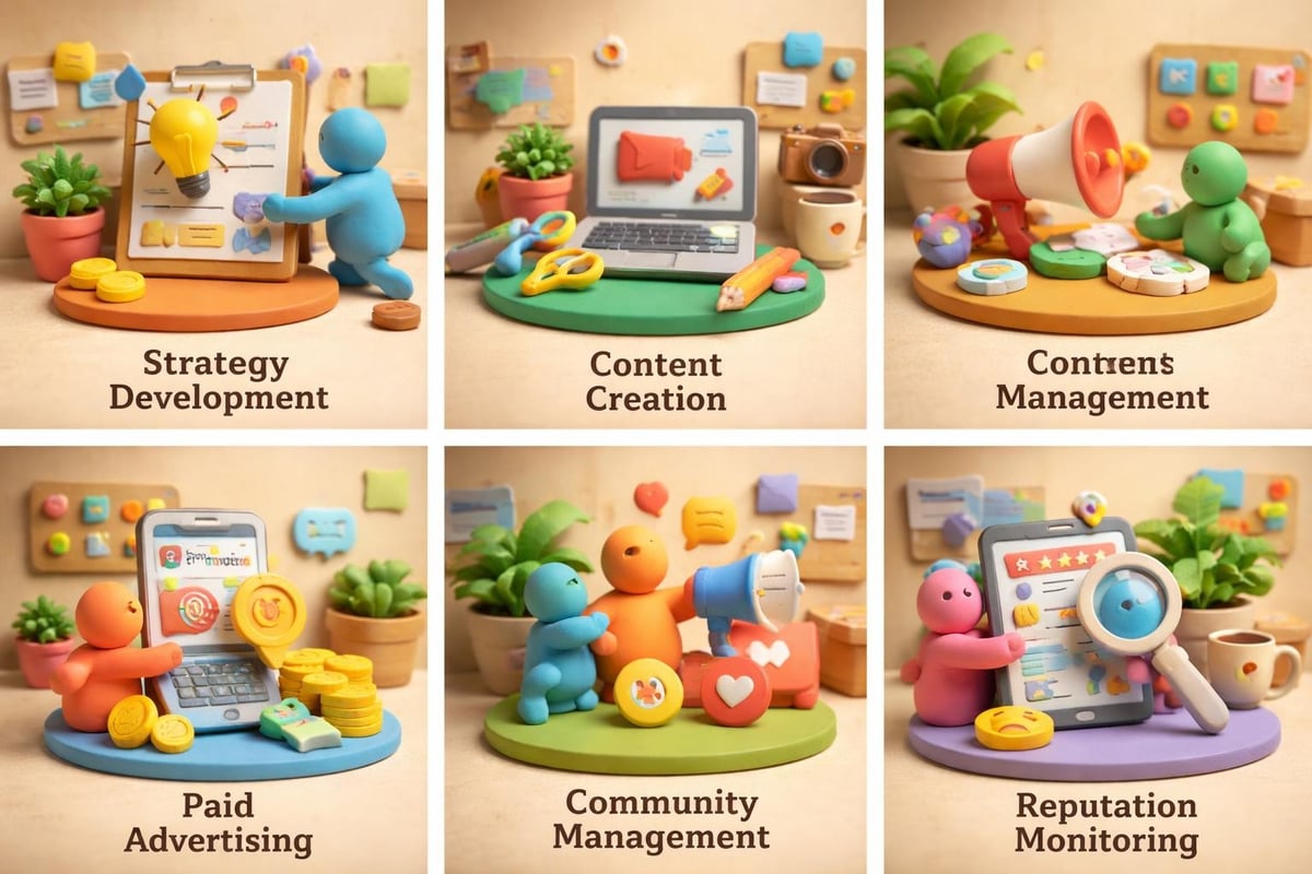 Social Marketing Agencies: A Complete Guide 2 Social marketing agency service categories