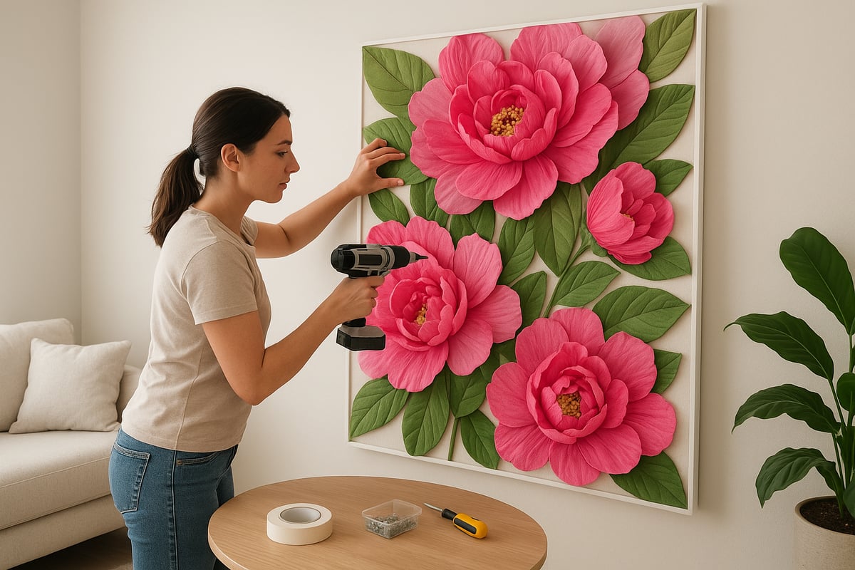 How to Install and Care for Big Flower Wall Decor