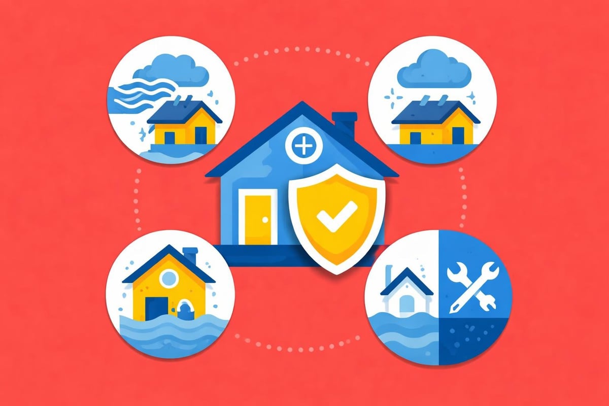 Insurance policy coverage sections