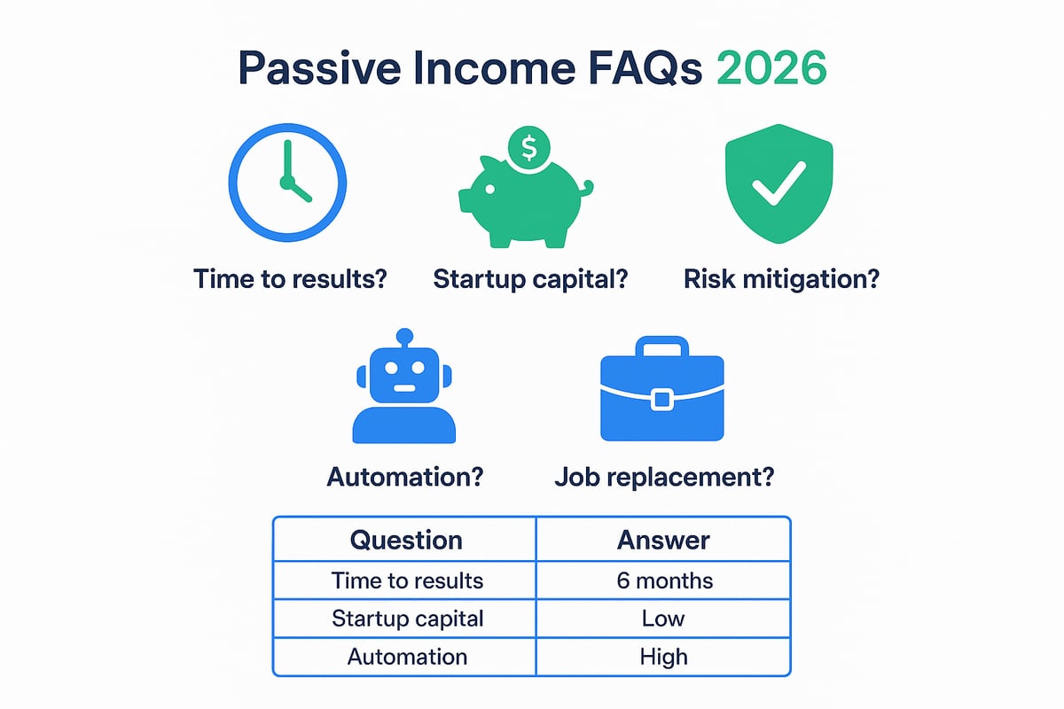 Frequently Asked Questions About Passive Income in 2026