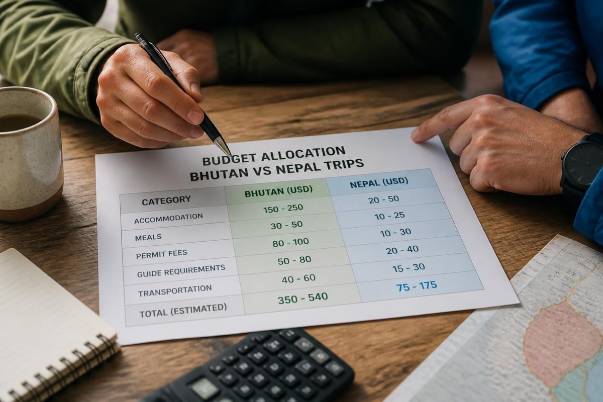 Travel costs breakdown