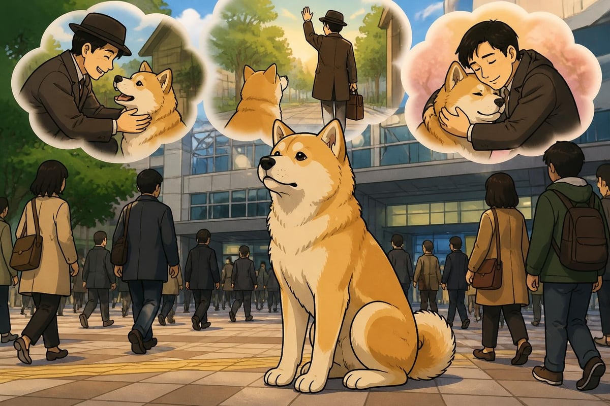 Akita loyaliteit concept