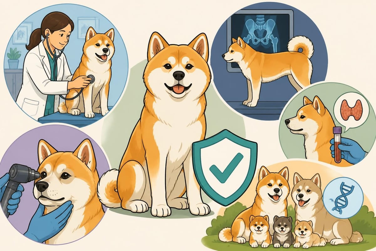 Akita gezondheid concept