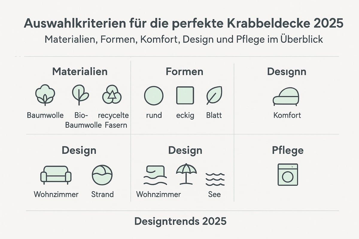 Die wichtigsten Auswahlkriterien für die perfekte Krabbeldecke 2025