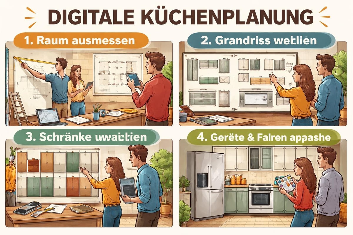 Online-Küchenplanung Prozess