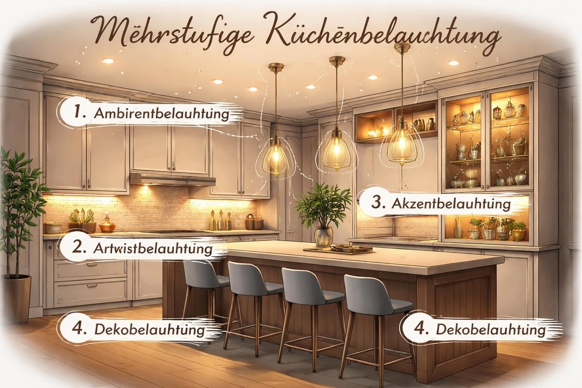 Küchenbeleuchtung Konzept