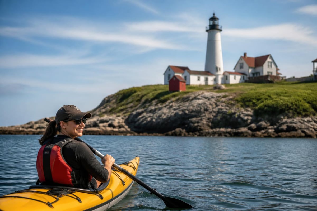 Maine beach town activity diversity
