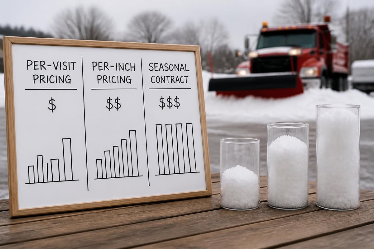 Snow removal fee pricing models comparison