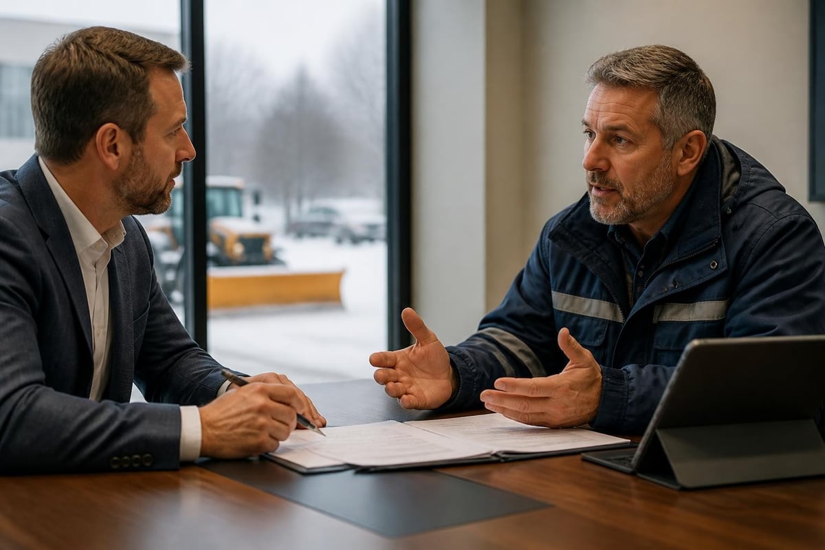 Snow removal contract negotiation factors