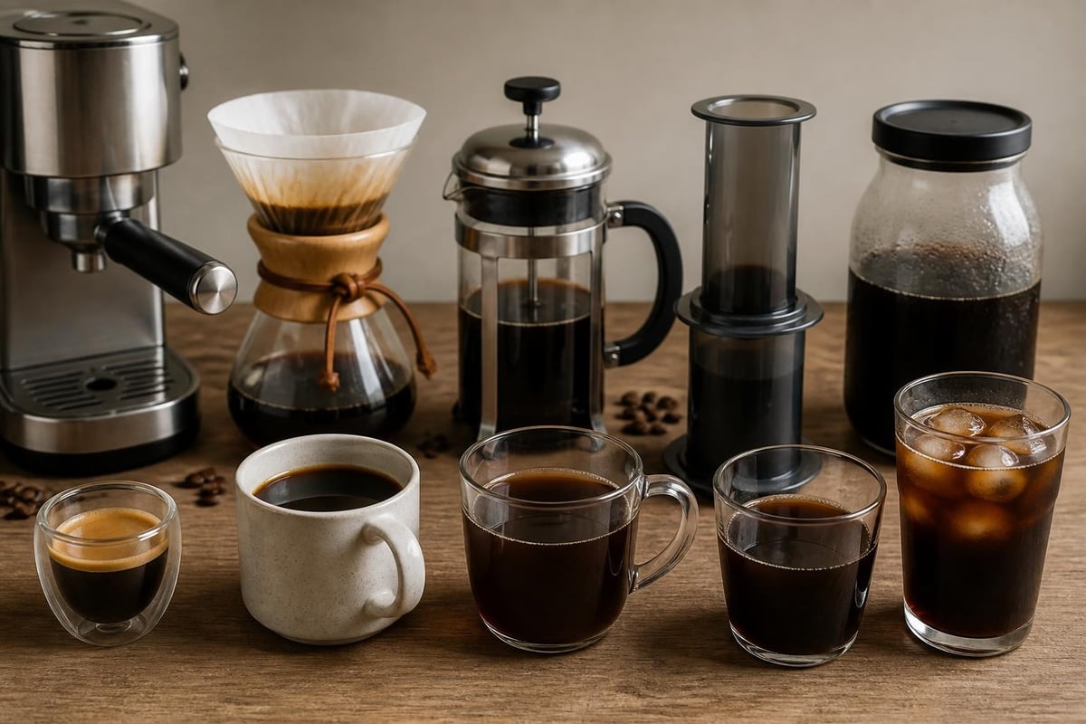 Méthodes d'extraction du café