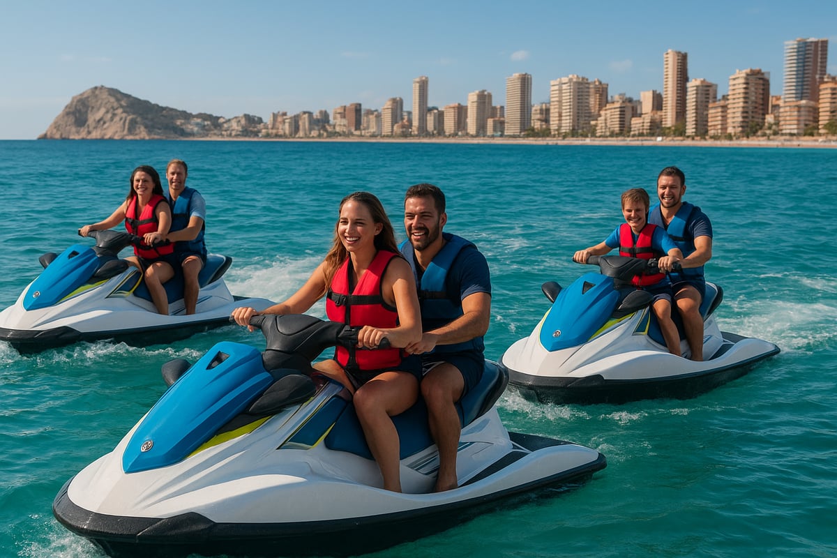Motos de Agua Benidorm - article ed9ba522 52dc 42eb a52 fotografia realista y de alta calidad de un grupo 2 Rutas y Experiencias Recomendadas en Moto De Agua Sin Licencia