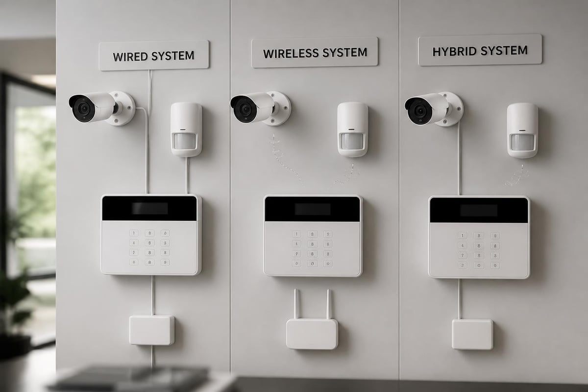 Security system architecture comparison