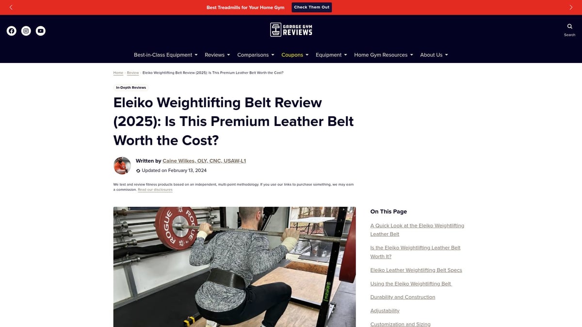 Top 10 Weightlifting Belt Reviews for 2026: Find Your Perfect Fit - Eleiko Weightlifting Belt