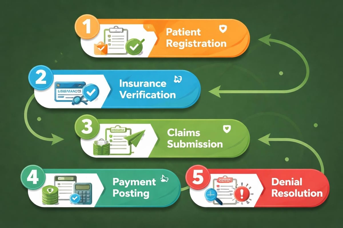Healthcare revenue cycle stages