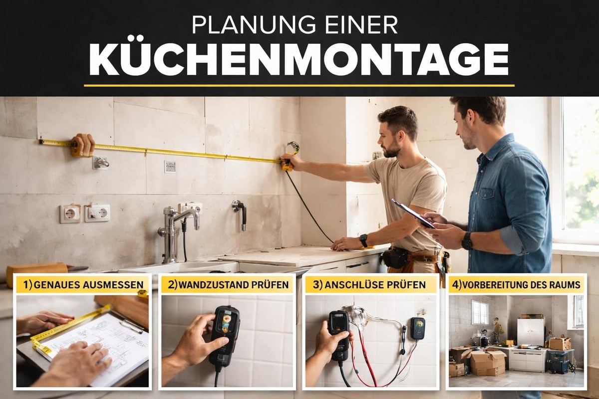 Küchenmontage Planungsschritte