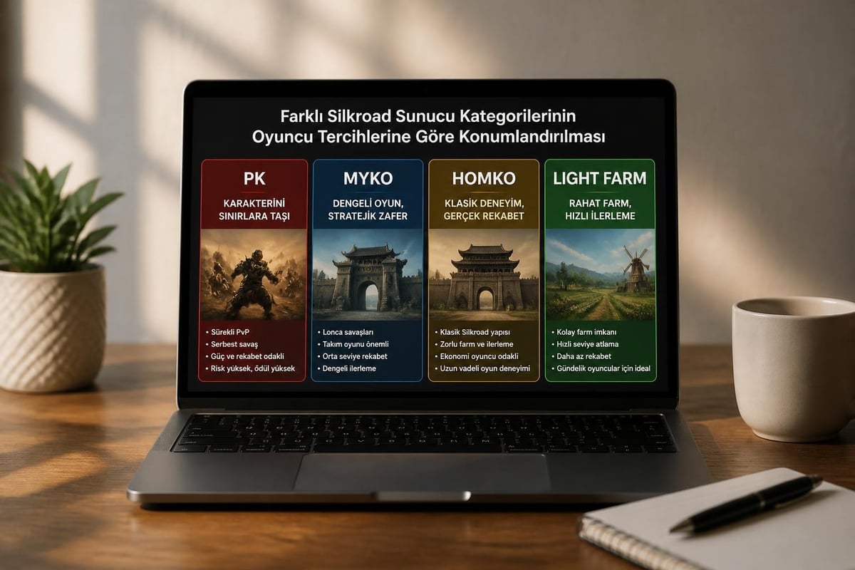 Silkroad sunucu tipleri karşılaştırması