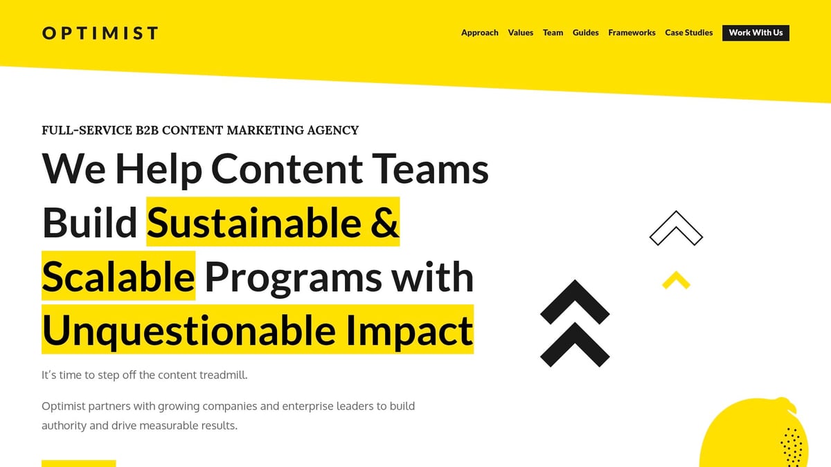 12 Leading Content Marketing Agencies to Watch in 2026 12 12 Leading Content Marketing Agencies to Watch in 2026 - Optimist