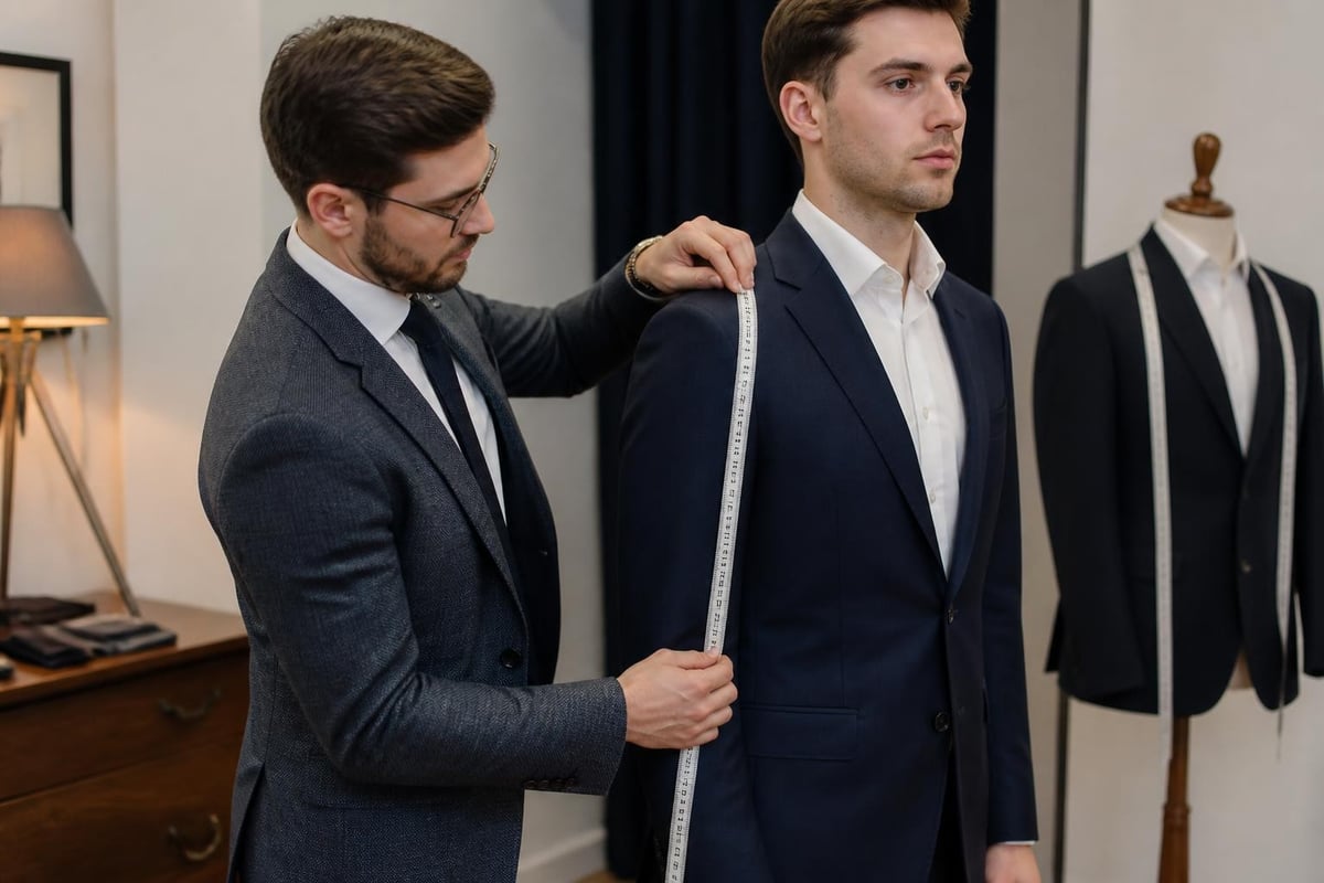 Bespoke suit fitting process