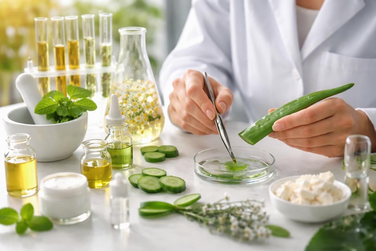 Vegan skincare formulation process