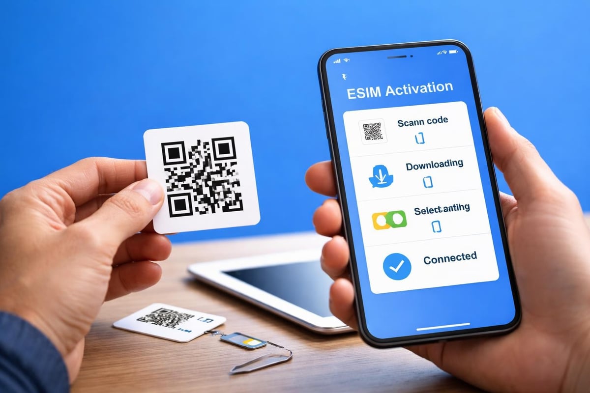 ESIM digital activation process