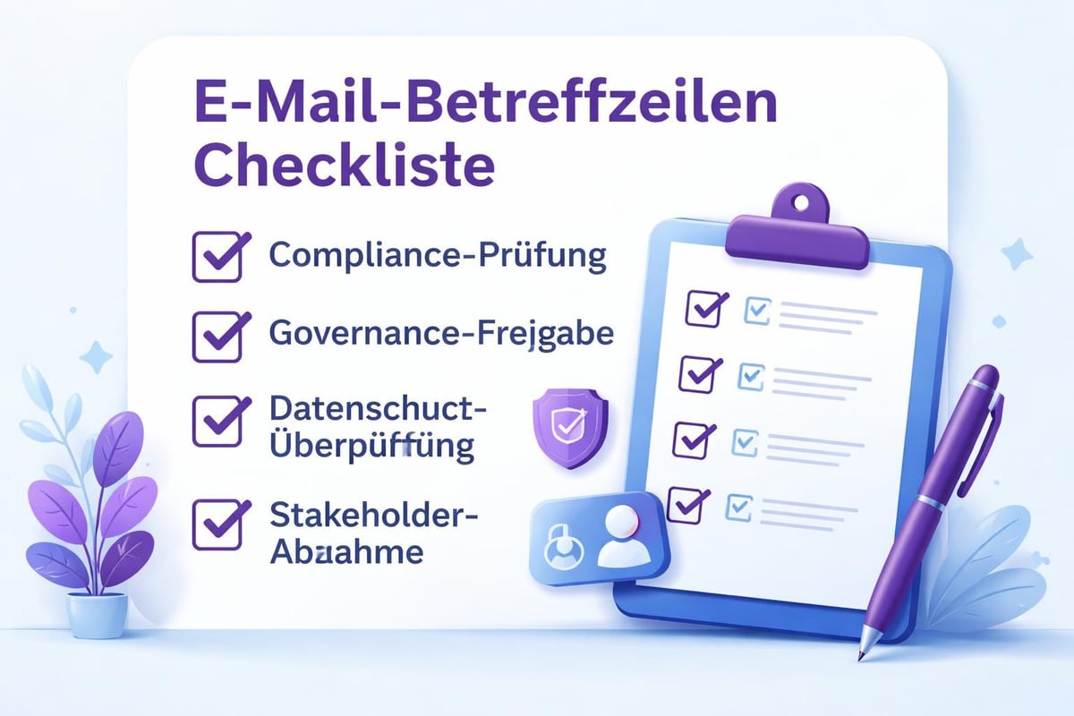 Checkliste f&uuml;r Betreffzeilen-Qualit&auml;t