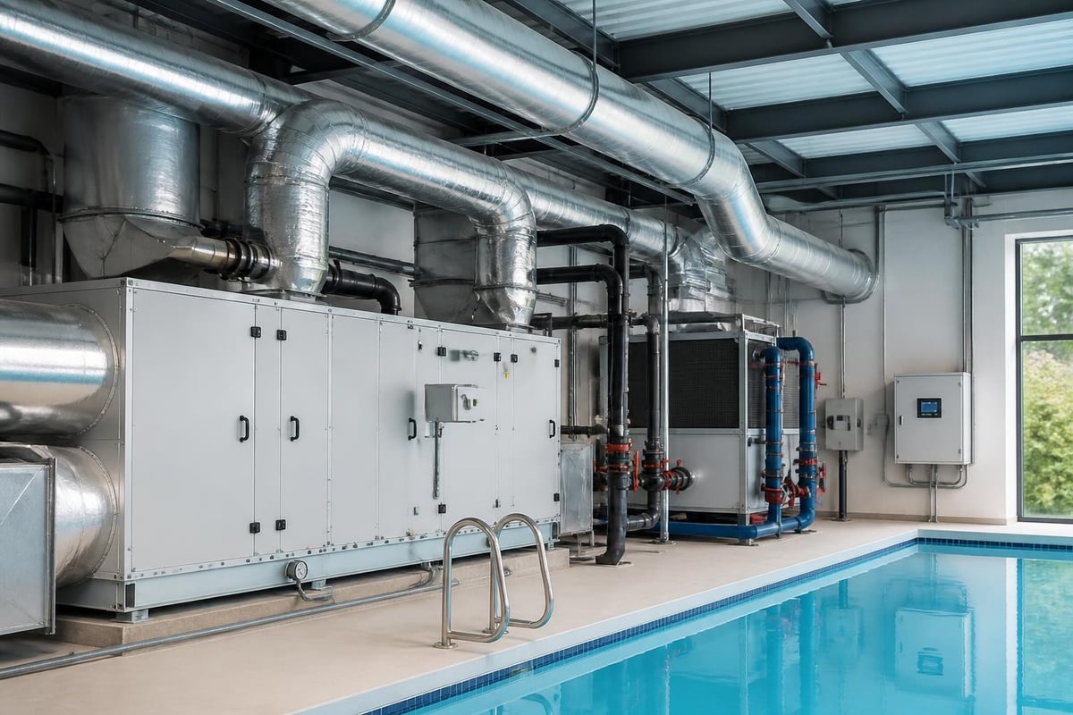 Indoor pool mechanical systems