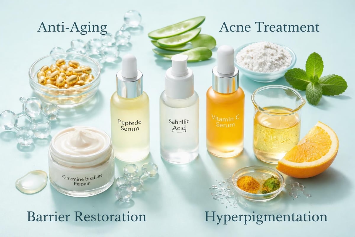 Professional skincare treatment categories