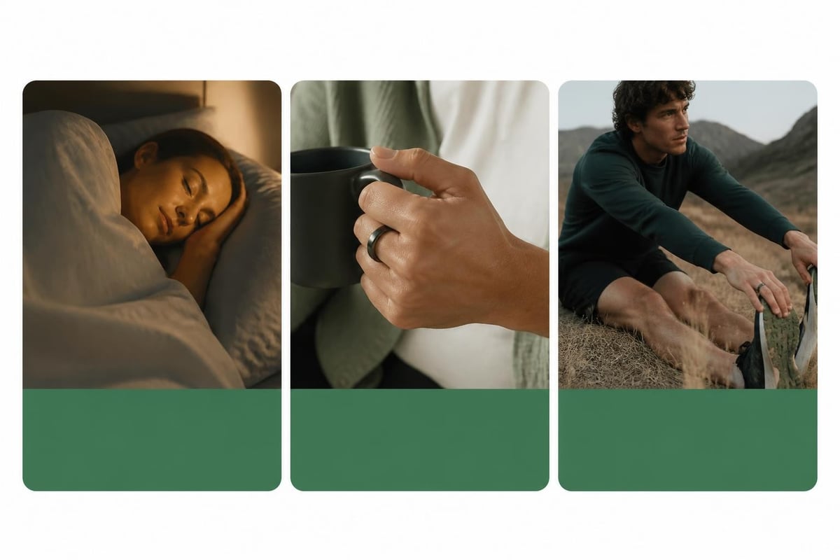 Oura Ring health metrics dashboard