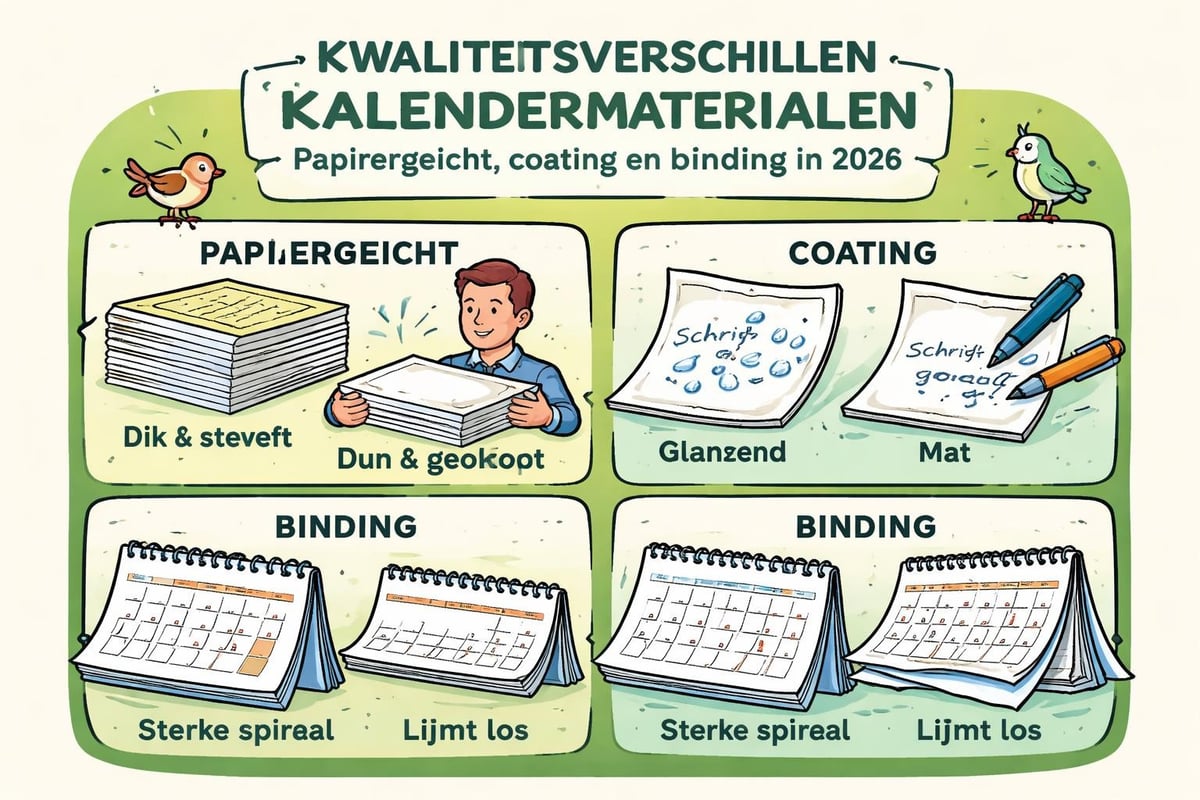 Kalender papier kwaliteit