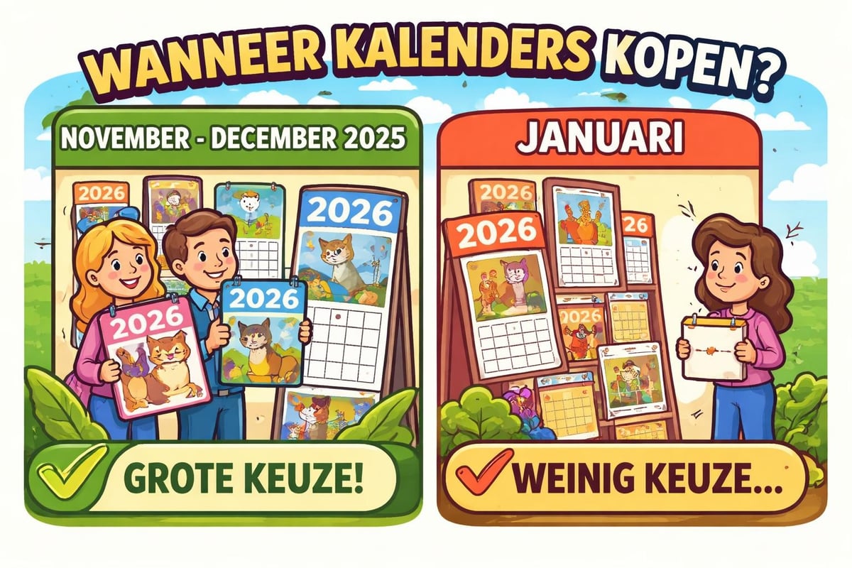 Timing kalender aankoop