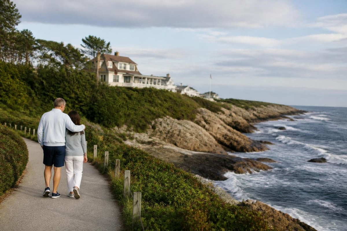 Marginal Way coastal walk in Ogunquit
