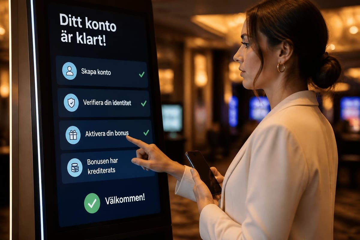 Registreringsprocess för casino bonus
