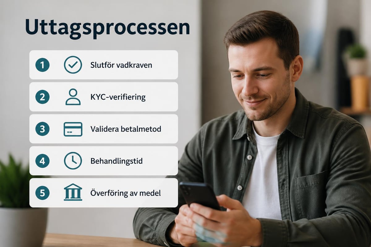 Uttagsprocess och villkor